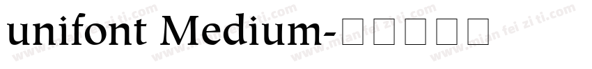 Unifont medium 